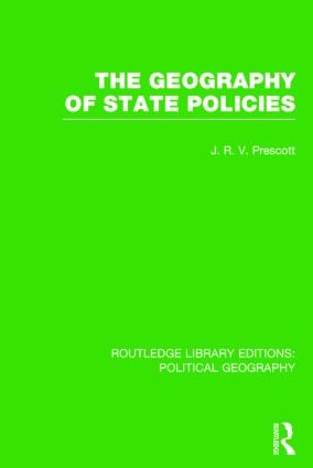 Bild des Verkufers fr Prescott, J: The Geography of State Policies (Routledge Libr zum Verkauf von moluna
