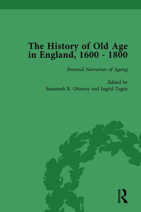 Imagen del vendedor de The History of Old Age in England, 1600-1800, Part II vol 8 a la venta por moluna