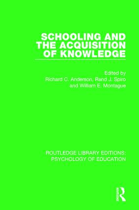 Seller image for Schooling and the Acquisition of Knowledge for sale by moluna