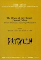 Imagen del vendedor de The Origin of Early Israel-Current Debate a la venta por moluna