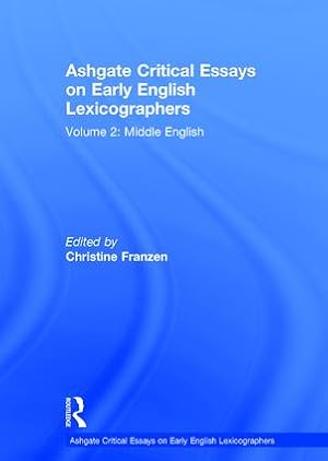 Image du vendeur pour Ashgate Critical Essays on Early English Lexicographers mis en vente par moluna