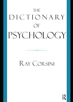 Seller image for Corsini, R: The Dictionary of Psychology for sale by moluna