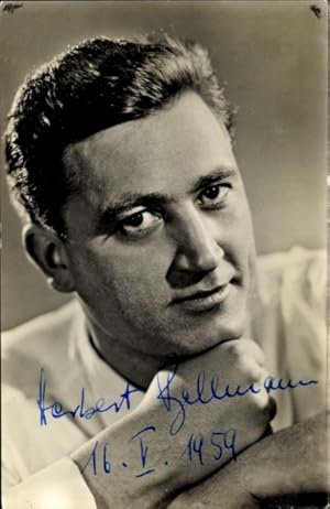 Ansichtskarte / Postkarte Filmproduzent und Regisseur Herbert Ballmann, Portrait, Autogramm