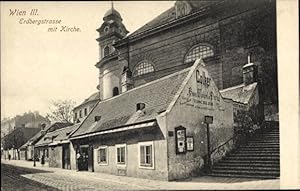 Ansichtskarte / Postkarte Wien 3. Landstraße Österreich, Erdbergstraße mit Kirche - BKWI 535