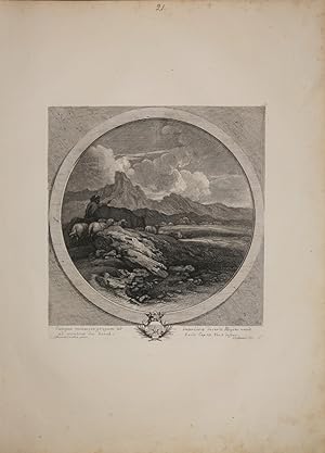 Image du vendeur pour Cumque minass et gregam ad interior deserti Moyses venit ad montem dei horeb." Kuperstich von J. Jacques Coelemans nach I. Benedet Castilloni, mis en vente par Antiquariat  Braun