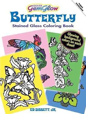 Seller image for Butterfly Gemglow Stained Glass Coloring Book for sale by GreatBookPrices