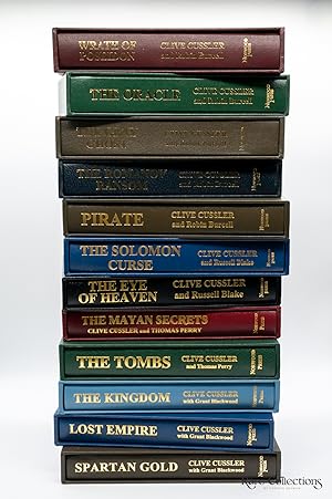 Imagen del vendedor de Spartan Gold, Lost Empire, the Kingdom, the Tombs, the Mayan Secrets, the Eye of Heaven, the Solomon Curse, Pirate, the Romanov Ransom, the Gray Ghost, the Oracle & Wrath of Poseidon (12 Signed and Numbered Copies from the Fargo Adventures Series) a la venta por Rare Collections