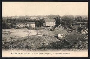 Ansichtskarte Le Genest, Mines de la Lucette, Ateliers et Bureaux
