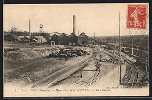 Ansichtskarte Le Genest, Mines d`Or de la Lucette, La Fonderie
