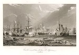Seller image for Combat naval dans la baie d'Algsiras. 5. Juillet 1801. for sale by Antiquariat Clemens Paulusch GmbH
