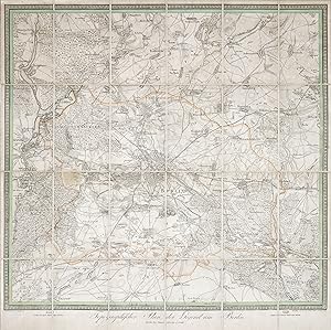 Bild des Verkufers fr Topographischer Plan der Gegend um Berlin. Entworfen von D. G. Reymann. zum Verkauf von Antiquariat Clemens Paulusch GmbH