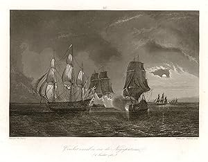 Seller image for Combat naval en vue de Negapatnam ( 6. Juillet 1782). for sale by Antiquariat Clemens Paulusch GmbH