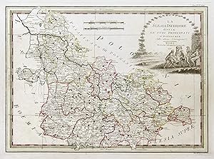Kst.- Karte, v. Cassini b. Calcografia Camerale, "La Silesia divisa nesuoi Principati e dilineat...