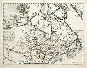 Kst.- Karte, v. G.B. Albrizzi, "Carta Geografica del Canada Nell America Settentrionale".