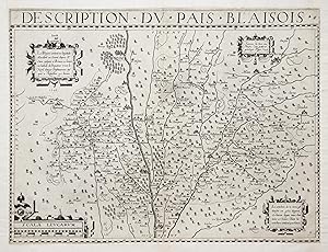 Bild des Verkufers fr Kst.- Karte, f. Picquet b. J. Leclerc, "Description du Pais Blaisois.". zum Verkauf von Antiquariat Clemens Paulusch GmbH
