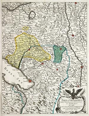 Kst.- Karte, n. Wegelin, "Tabula Geographica Der Reichs Landvogthei in Schwaben wie auch Des Frey...