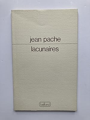 Image du vendeur pour Lacunaires [ ENVOI de l' Auteur ] mis en vente par Pascal Coudert
