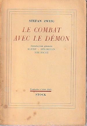 Image du vendeur pour Le combat avec le dmon: Kleist - Hlderlin - Nietzsche, mis en vente par L'Odeur du Book