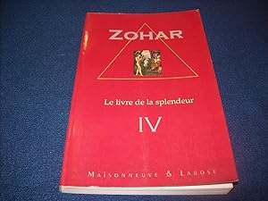 Seller image for Sepher Ha-Zohar / Le livre de la splendeur, tome 4 Jean de Pauly for sale by Bibliopuces