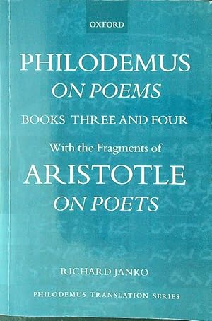 Philodemus, On Poems, Books 3-4