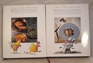 Kochen à la Cartoon. Konvolut aus 2 Bänden: Huhn a la Cartoon (Geflügelgerichte aus dem Schwarzen...