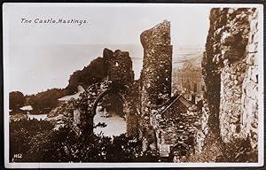 Hastings Castle Real Photo Vintage Postcard