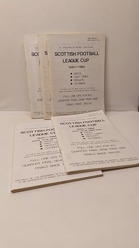 Bild des Verkufers fr Scottish League Cup 1940-1984 - 5 Parts zum Verkauf von Lion Books PBFA