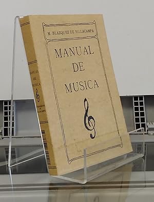 Imagen del vendedor de Manual de msica (como NUEVO) a la venta por Librera Dilogo