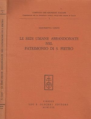 Seller image for Le sedi umane abbandonate nel patrimonio di S.Pietro for sale by Biblioteca di Babele