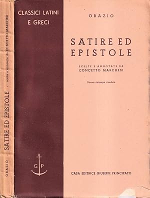 Seller image for Satire ed epistole for sale by Biblioteca di Babele