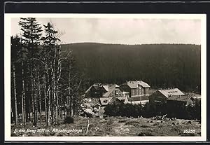 Ansichtskarte Schutzhäuser Roter Berg, Berghütten im Altvatergebirge, Inh. J. Nitsche