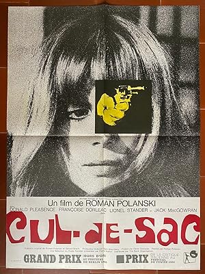 Affiche originale cinéma CUL-DE-SAC Donald Pleasence FRANCOISE DORLEAC Roman Polanski 60x80cm