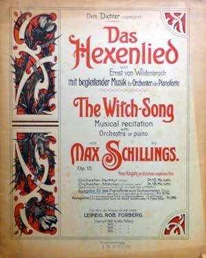 Das Hexenlied von Ernst von Wildenbruch. Op. 15. Ausgabe für das Pianoforte vom Componisten