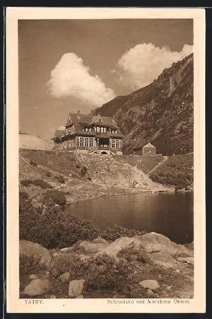 Ansichtskarte Schronisko nad Morskiem Okiem, Berghütte am Bergsee