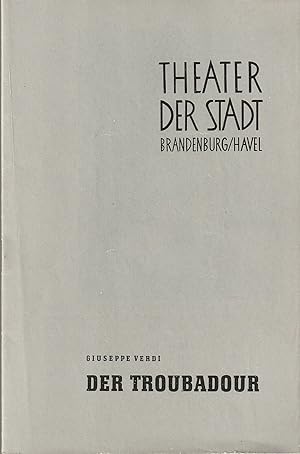 Seller image for Programmheft Giuseppe Verdi DER TROUBADOUR Spielzeit 1963 / 64 Heft 3 for sale by Programmhefte24 Schauspiel und Musiktheater der letzten 150 Jahre