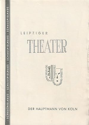 Bild des Verkufers fr Programmheft Urauffhrung DER HAUPTMANN VON KLN Spielzeit 1958 / 59 Heft 23 zum Verkauf von Programmhefte24 Schauspiel und Musiktheater der letzten 150 Jahre