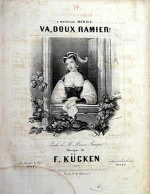 Seller image for Va, doux ramier. Paroles de M. Maurice Bourges for sale by Paul van Kuik Antiquarian Music