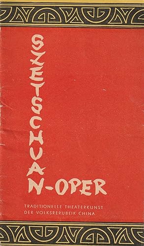 Bild des Verkufers fr Programmheft SZETSCHUAN-OPER Tournee-Ensemble 1959 zum Verkauf von Programmhefte24 Schauspiel und Musiktheater der letzten 150 Jahre