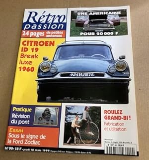 Retro passion n° 99 / citroen ID 19 break luxe 1960