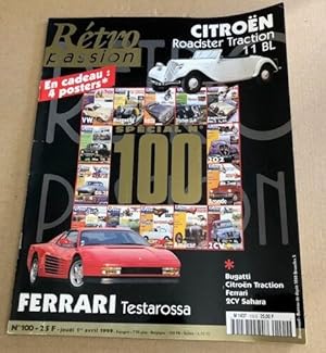 Retro passion n° 100 / citroen roaster traction 11BL / ferrari testarossa