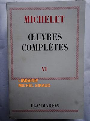 Oeuvres complètes VI