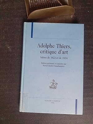 Adolphe Thiers, critique d'art - Salons de 1822 et de 1824