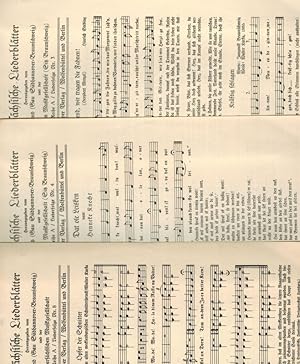 Niedersächsische Liederblätter Reihe A Liederfolge Nr. 3, 4 und 8