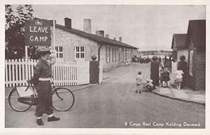 Corps Military Rest Camp Kolding Denmark Bicycle Vintage Police Postcard