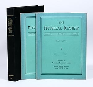 Seller image for Can Quantum-Mechanical Description of Physical Reality Be Considered Complete? [Einstein, Podolsky, Rosen] WITH: Can Quantum-Mechanical Description of Physical Reality Be Considered Complete? [BOHR] for sale by Manhattan Rare Book Company, ABAA, ILAB