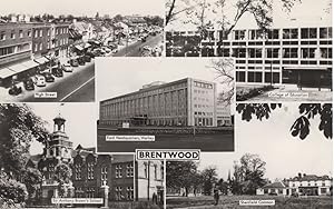 Brentwood Ford Cars Headquarters School College RPC Essex Postcard