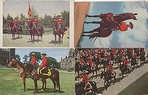 Canadian Mounted Police 4x Postcards incl Stampede Parade