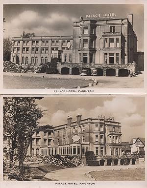 Bicycle at Palace Hotel Paignton Oxford 2x Old Real Photo Postcard s