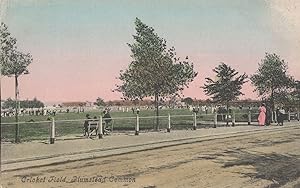 Cricket Field Plumstead Common London Antique Rare Postcard