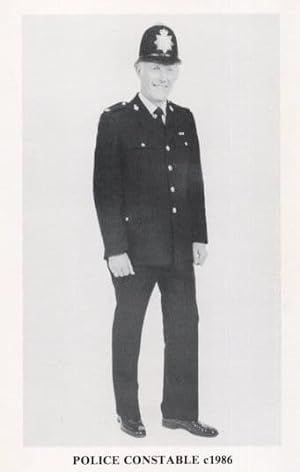 Lancashire Police Constable in 1986 Laughing Uniform Lancs Postcard